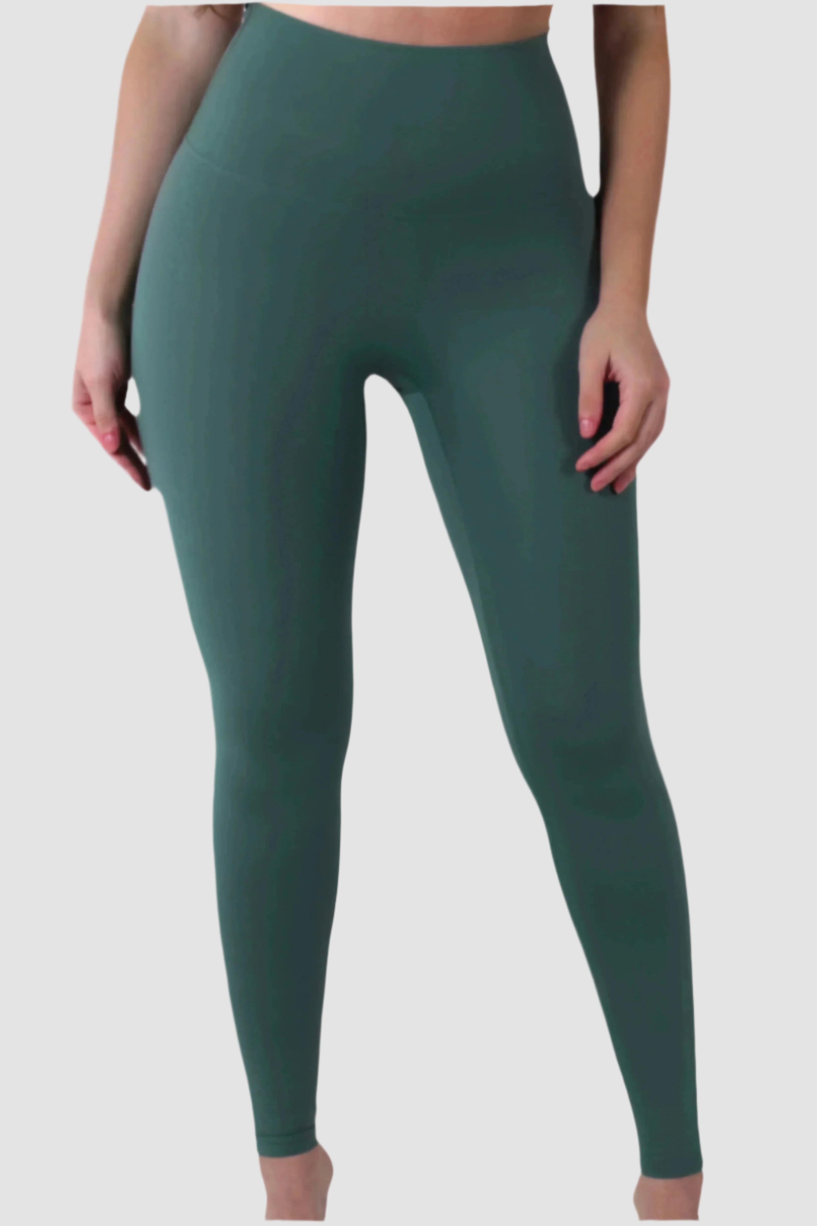 Green Aivvia Athletics high-rise leggings, women’s activewear tights for gym, fitness, and sporty style.