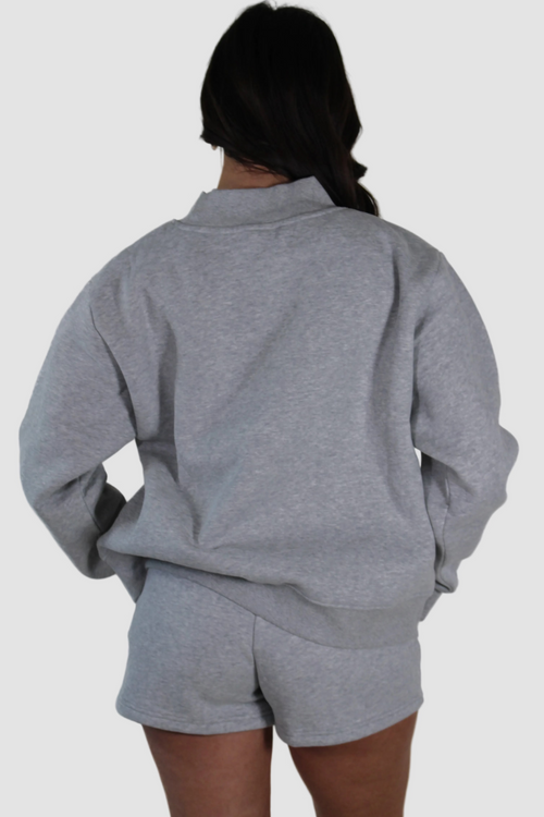 AIVVIA Athletics ASPEN Mock Neck Sweatshirt, oversized fleece sweatshirt