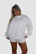 AIVVIA Athletics ASPEN Mock Neck Sweatshirt, oversized fleece sweatshirt