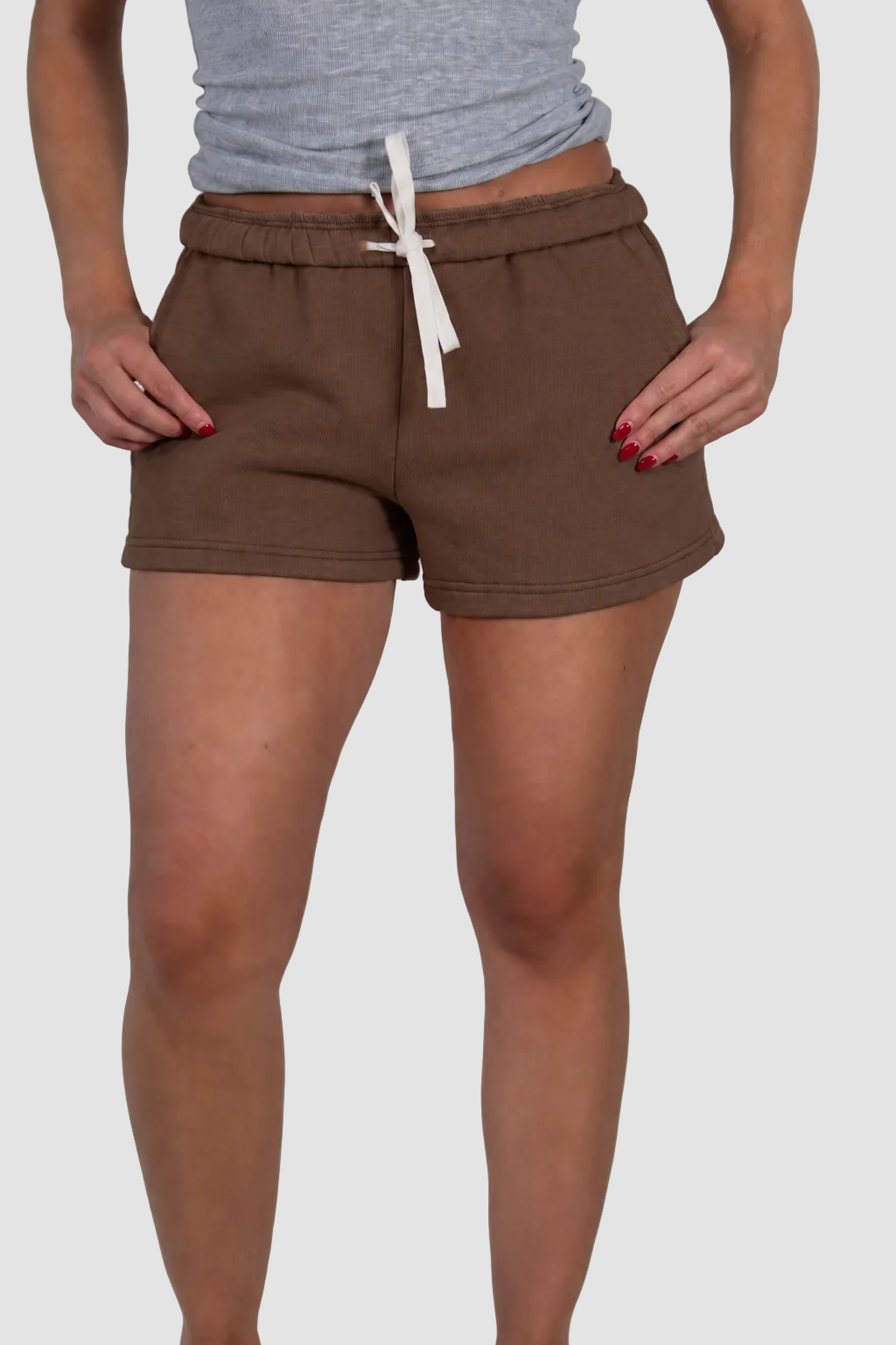 AIVVIA Athletics ASPEN Sweat Shorts, fleece lounge shorts with drawcord waist