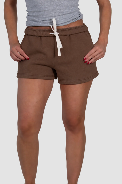 AIVVIA Athletics ASPEN Sweat Shorts, fleece lounge shorts with drawcord waist
