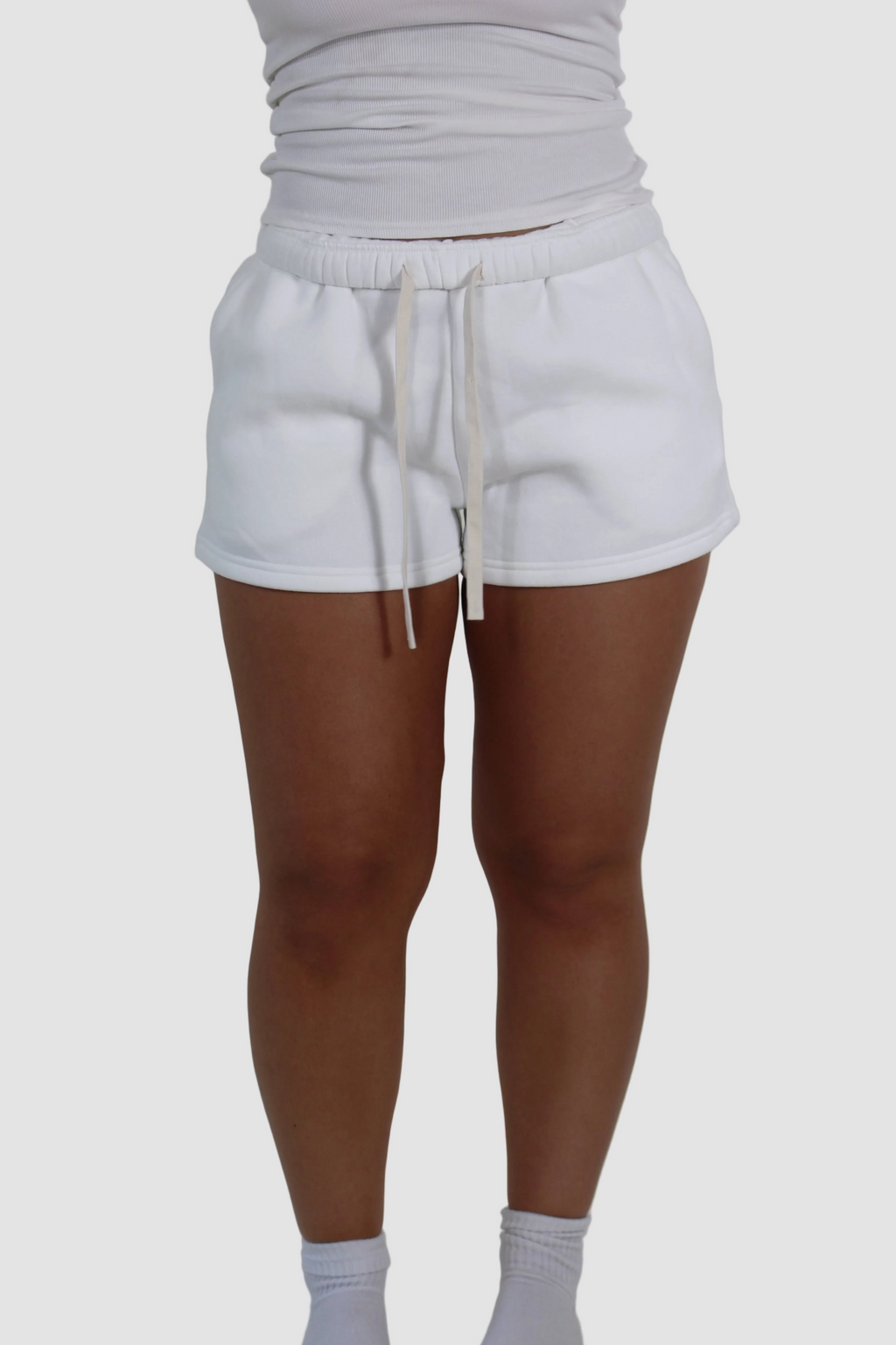 AIVVIA Athletics ASPEN Sweat Shorts, fleece lounge shorts with drawcord waist