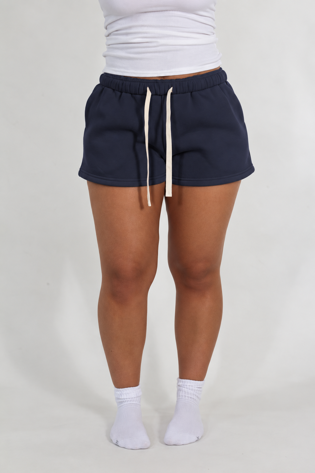AIVVIA Athletics ASPEN Sweat Shorts, fleece lounge shorts with drawcord waist