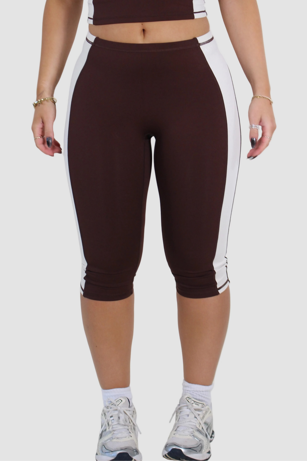 AIVVIA Athletics RIVIERA Capris, high waisted capri leggings with side stripe
